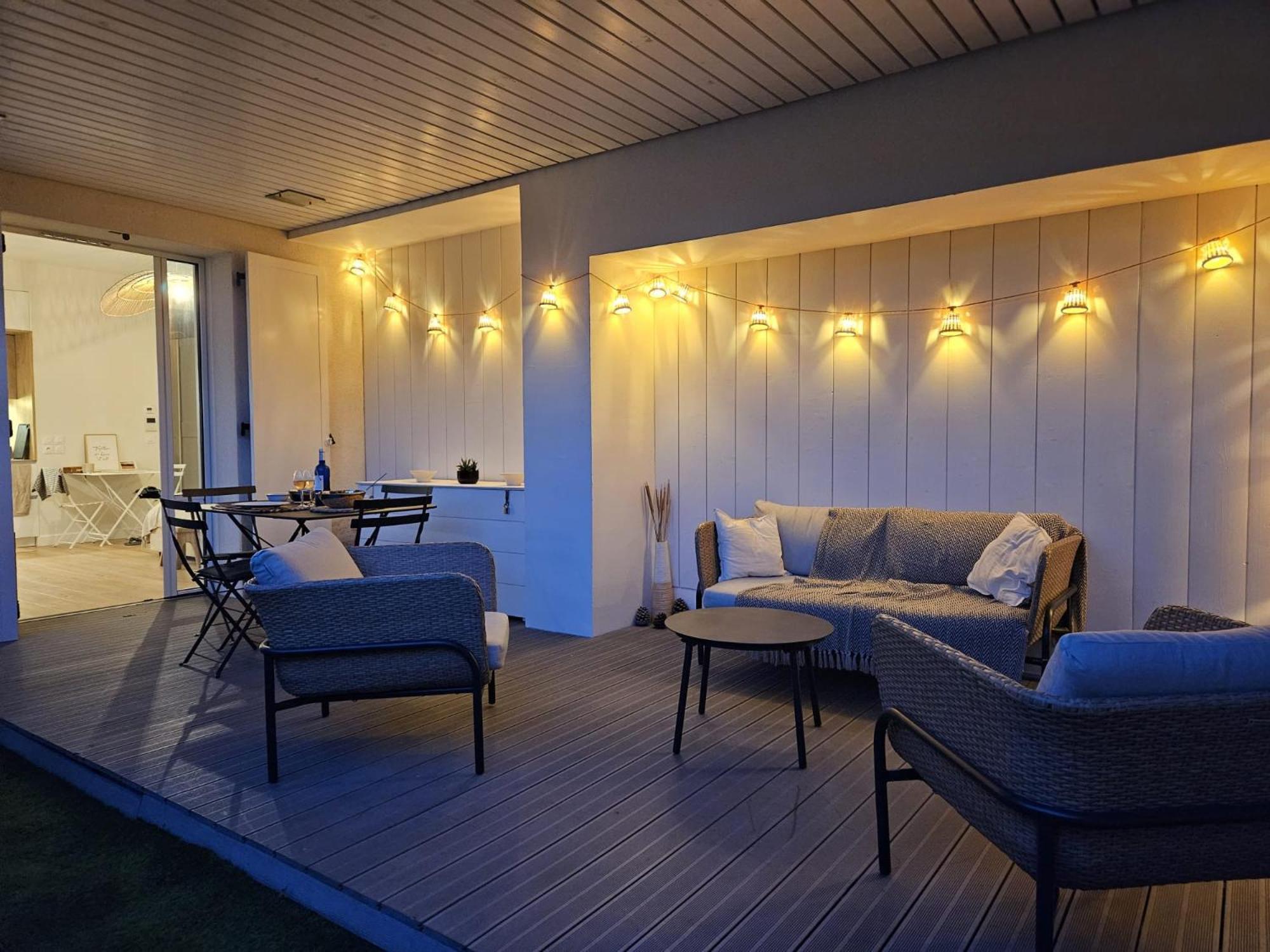 Arcareve - Grand Studio De Standing Avec Terrasse, Jardin Et Acces Direct A La Plage 阿卡雄 外观 照片